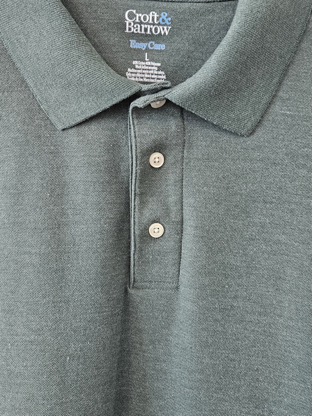croft & barrow Dark Green Short-Sleeve Polo - Picture 4 of 6